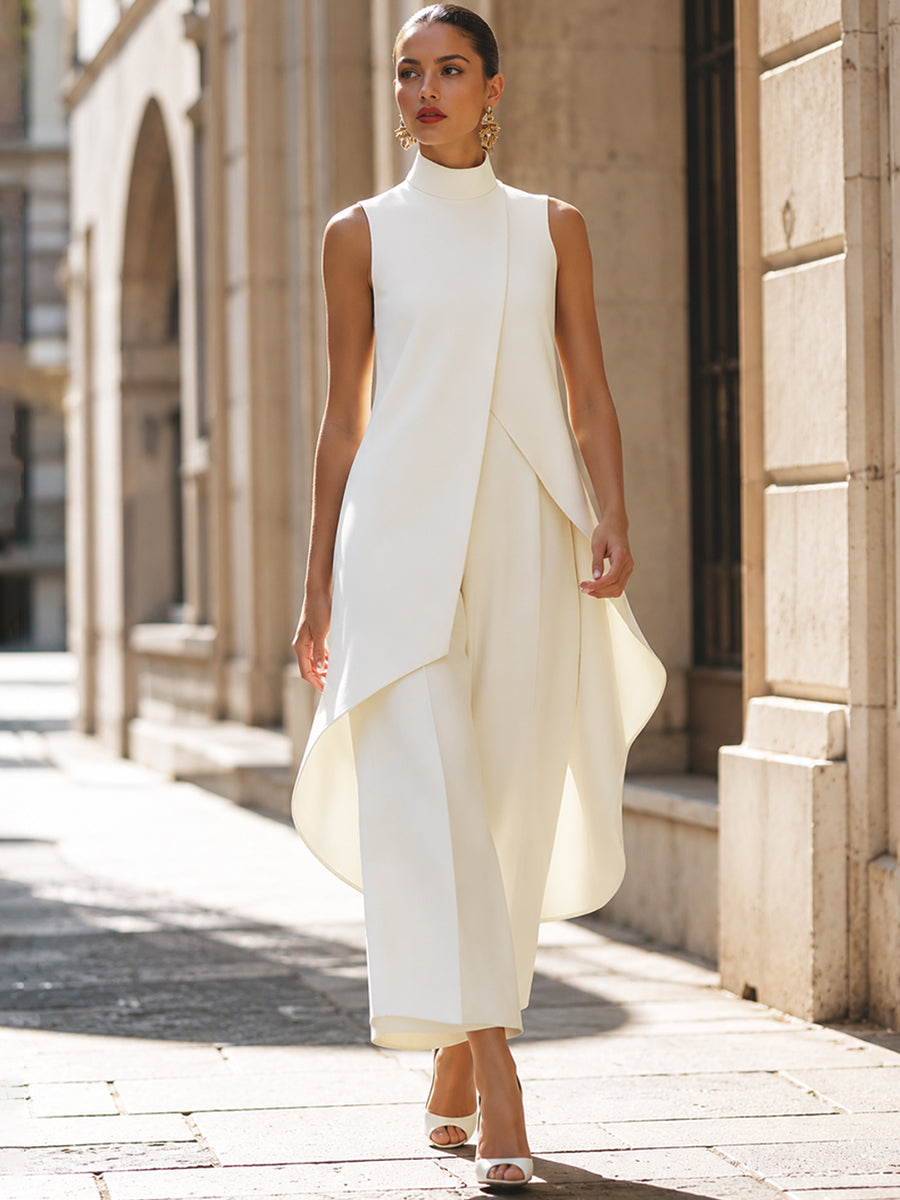 Catalina | Ensemble col montant et pantalon large
