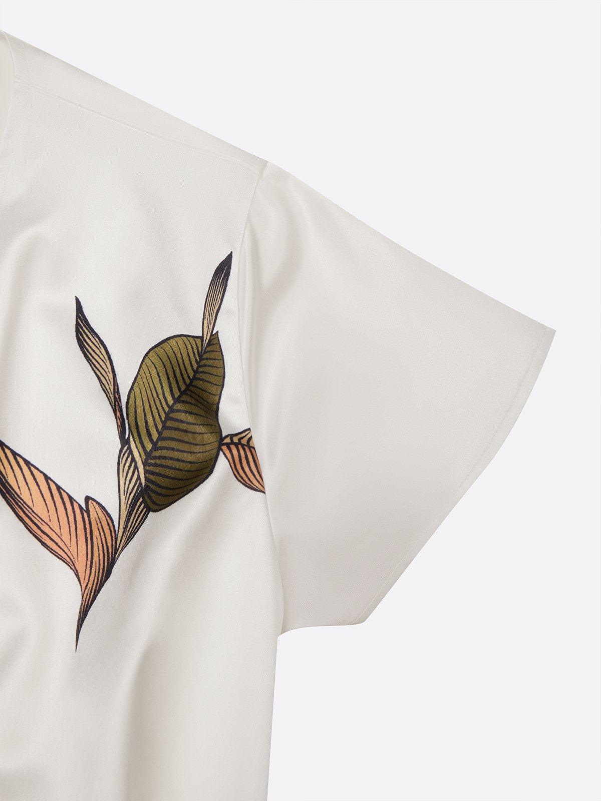 Harper – Robe portefeuille élégante à imprimé botanique
