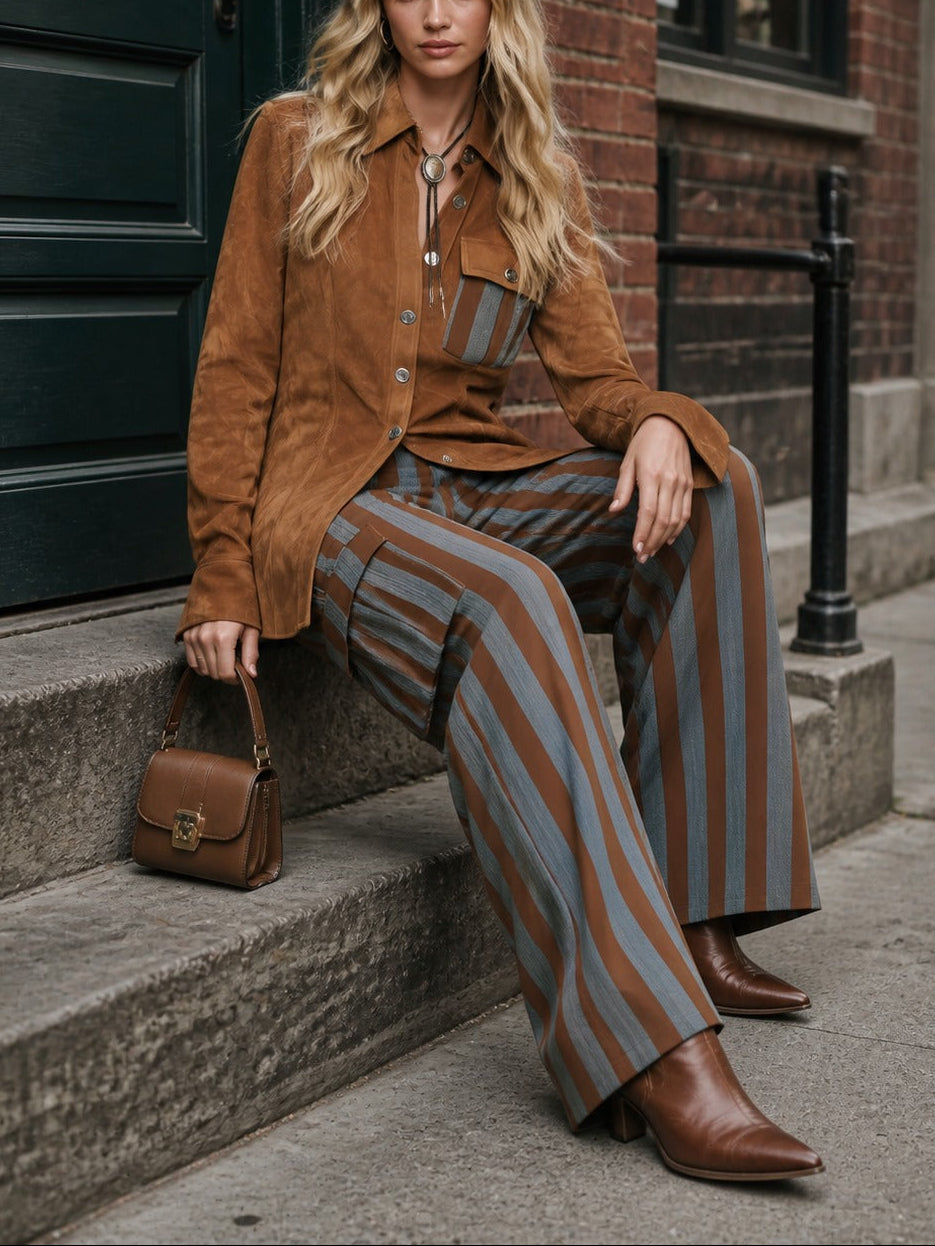 Ensemble Mireille porté de face, silhouette complète