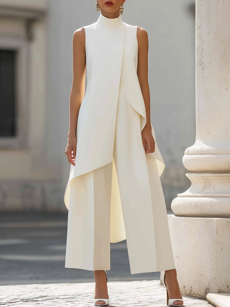 Catalina | Ensemble col montant et pantalon large