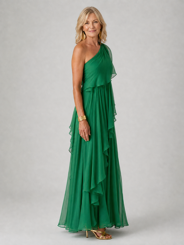 Victoria | Robe longue élégante une épaule