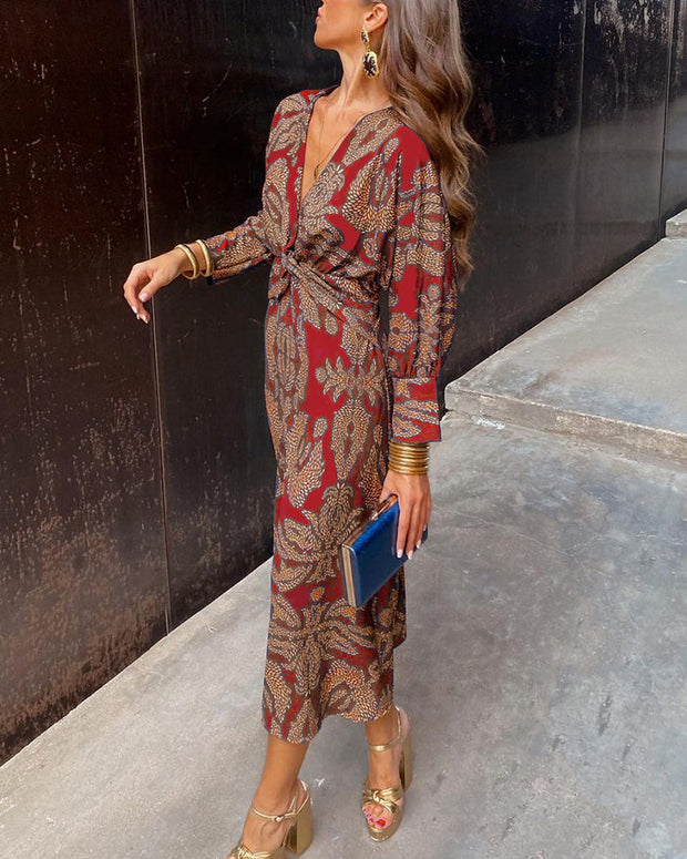 Isadora | Robe midi imprimée