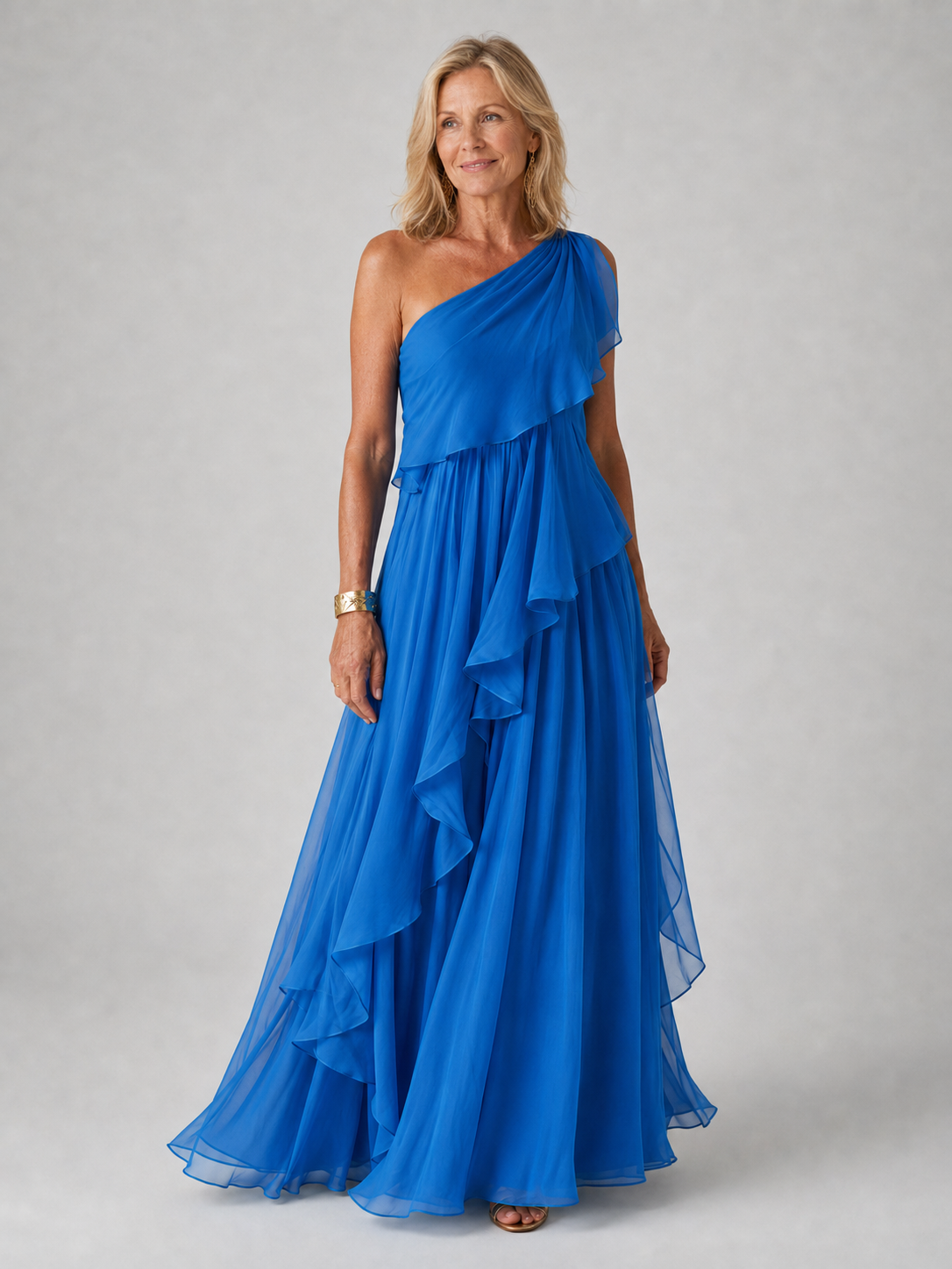 Victoria | Robe longue élégante une épaule