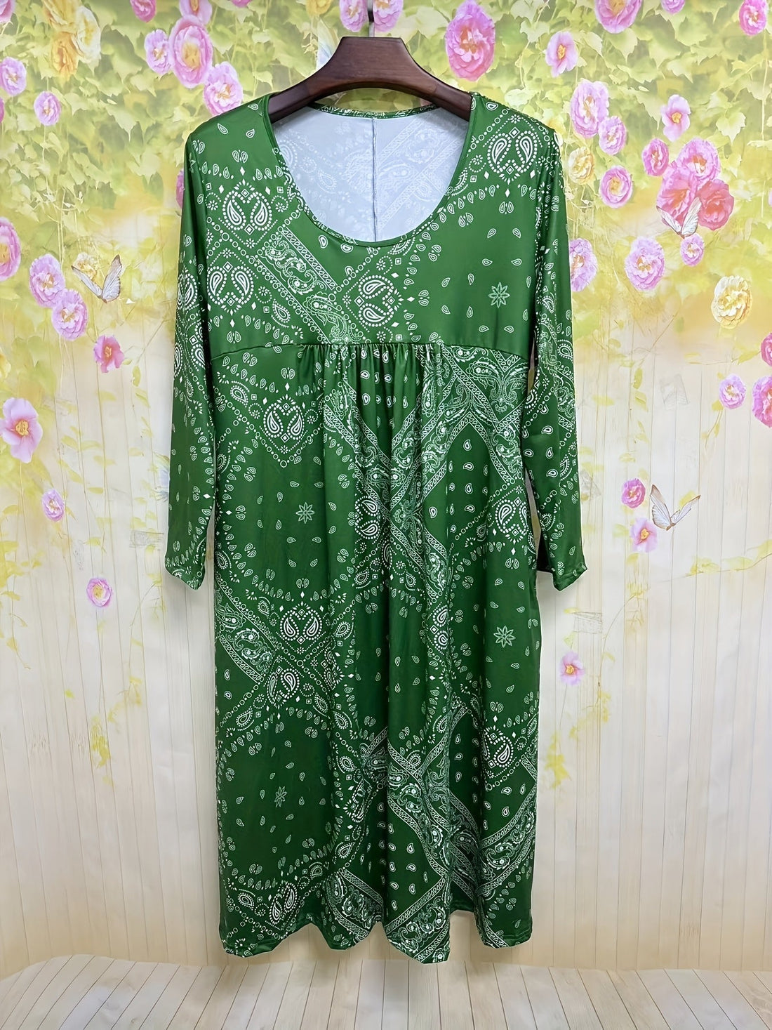 ELOWEN | ROBE MIDI À MANCHES LONGUES CASUAL