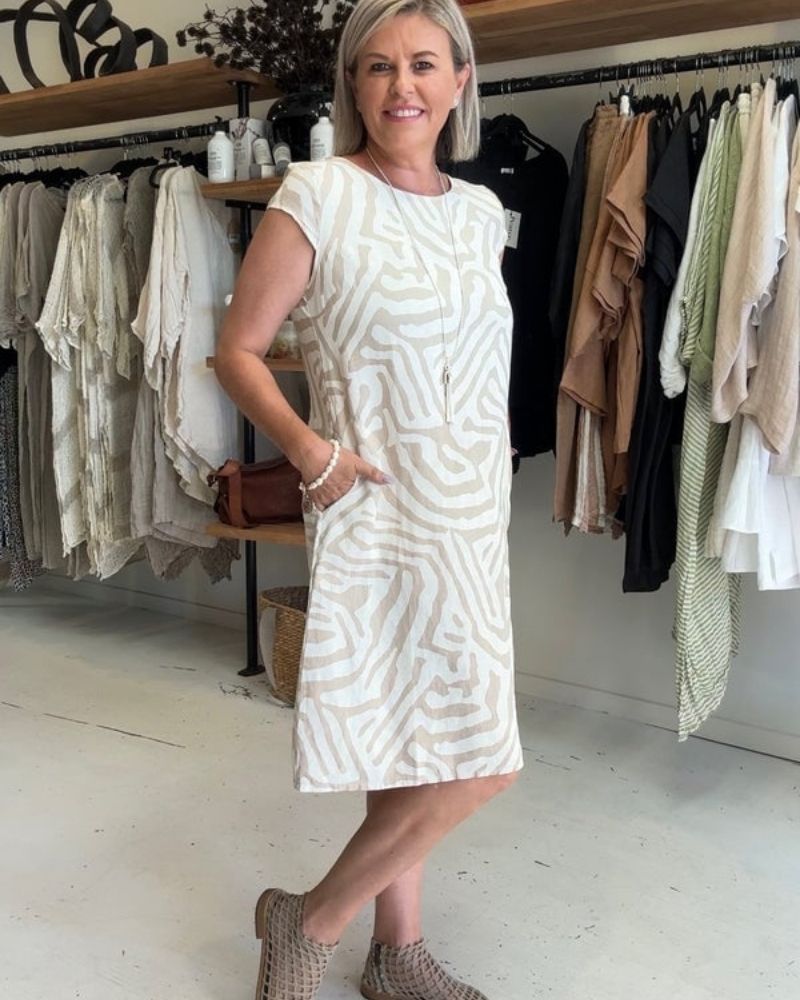 Serena – Robe d’été fluide col rond