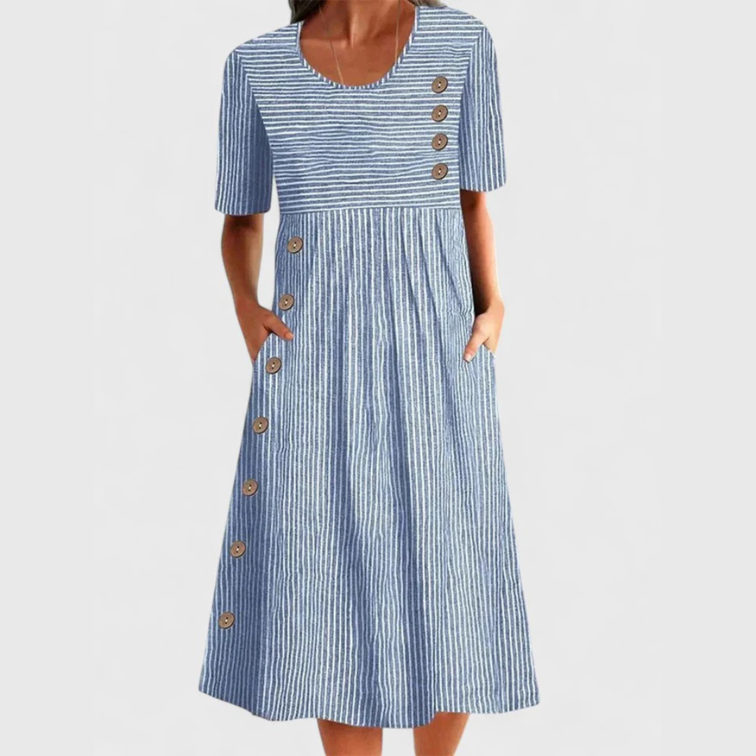 Jarna | Robe Midi Rayée