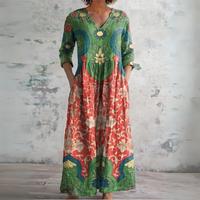 Jeanne – Robe longue fleurie vintage élégante