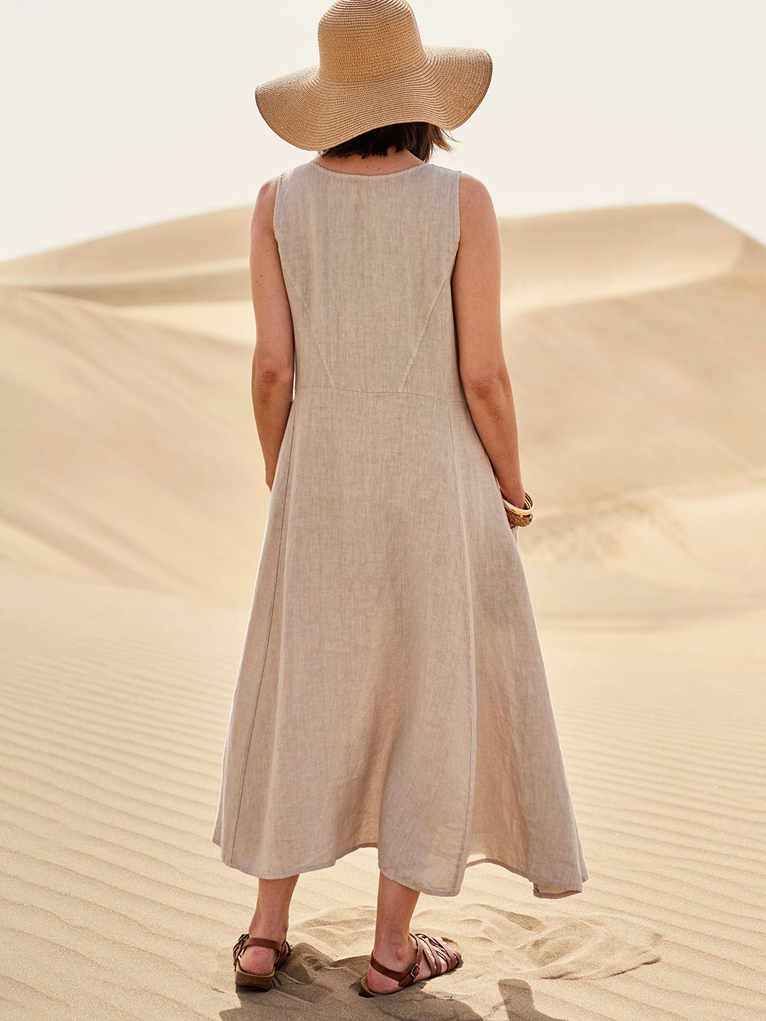 Isaline – Robe fluide légère avec poches
