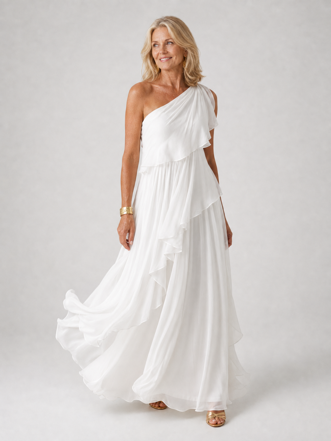 Victoria | Robe longue élégante une épaule