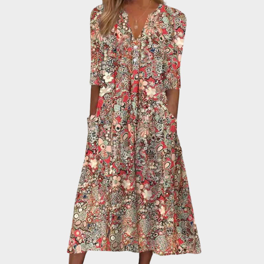 Noéline – Robe d’été fluide élégante