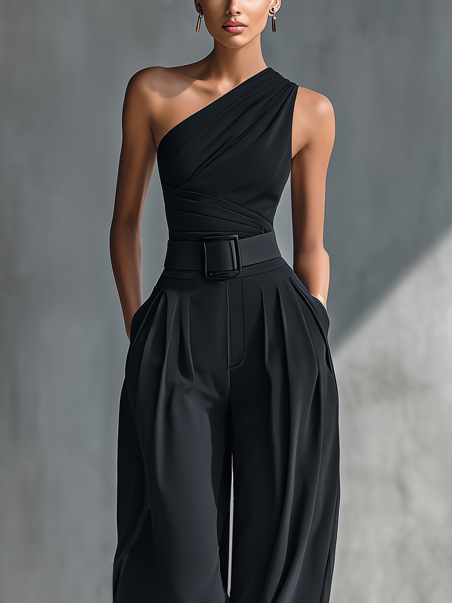 Esther, détail du top asymétrique en maille