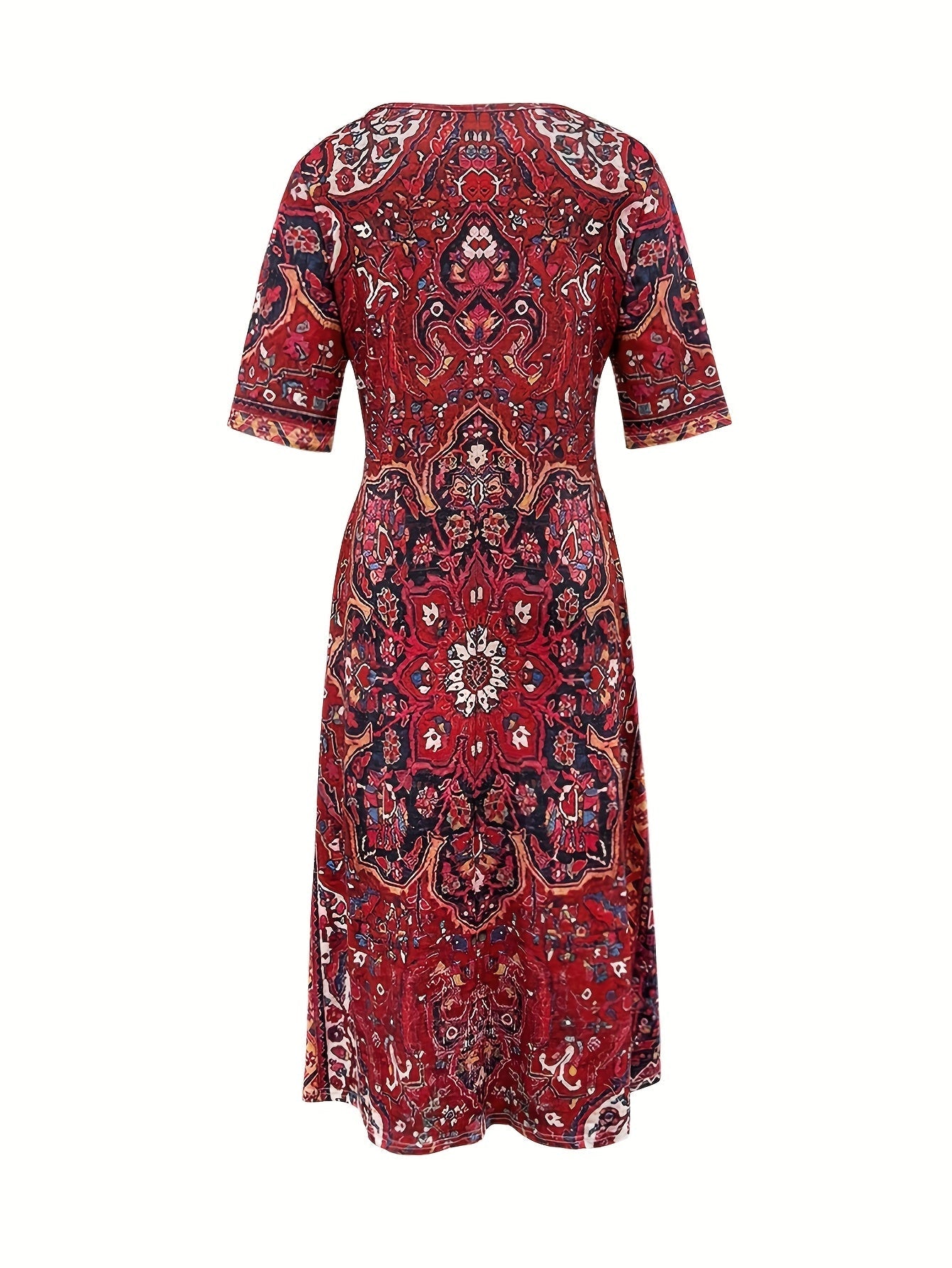 Camille – Robe fluide élégante à col V