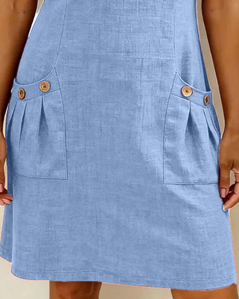 Lina | Robe en coton et lin