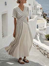 Romane | Robe longue rayée à coupe ample