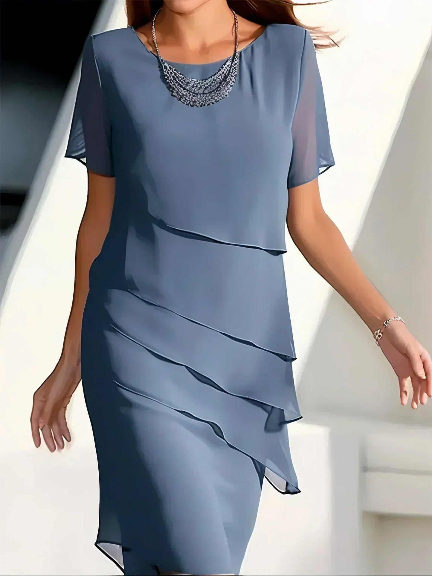 Kendra – Robe élégante en chiffon