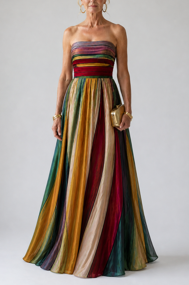 Manon | Robe longue bustier ligne A