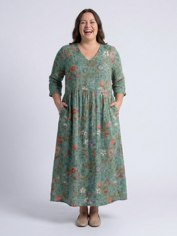 Marina – Robe maxi fluide et élégante à imprimé floral