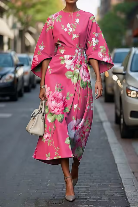 Moxlan – Robe fleurie élégante
