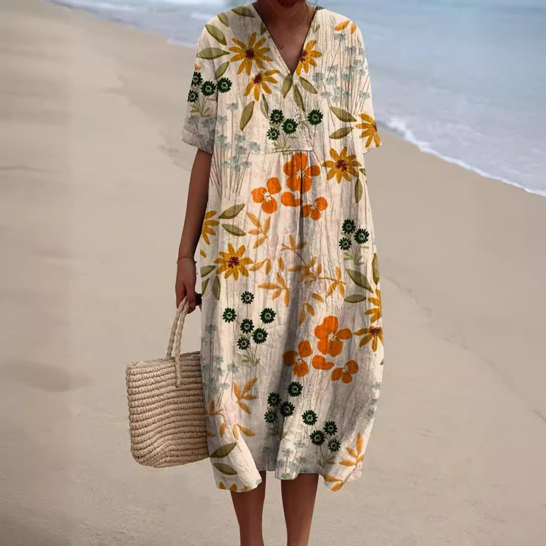 Hannah – Robe d’été fleurie colorée