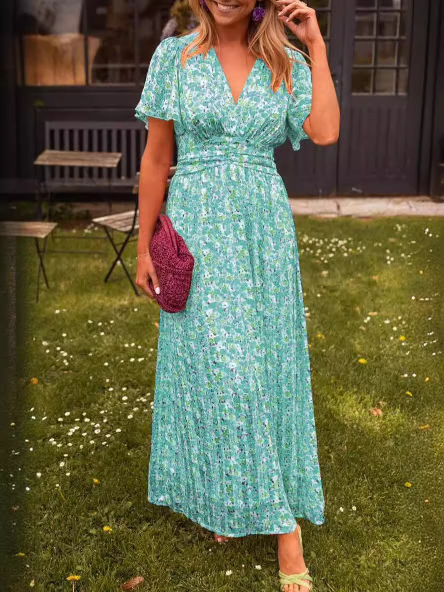 Eugénie – Robe longue fluide fleurie