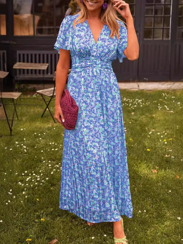 Eugénie – Robe longue fluide fleurie