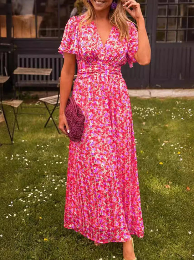 Eugénie – Robe longue fluide fleurie