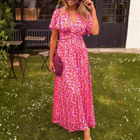 Eugénie – Robe longue fluide fleurie