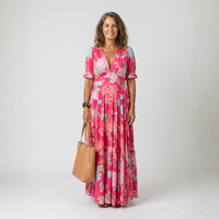 Lucie – Robe longue fluide fleurie