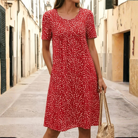 Céleste – Robe midi fluide et confortable à imprimé discret