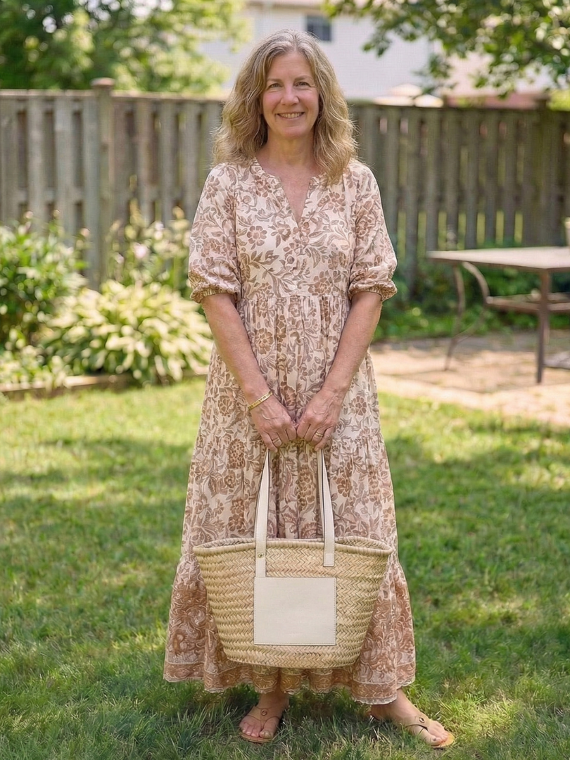 Diane – Robe midi fluide fleurie