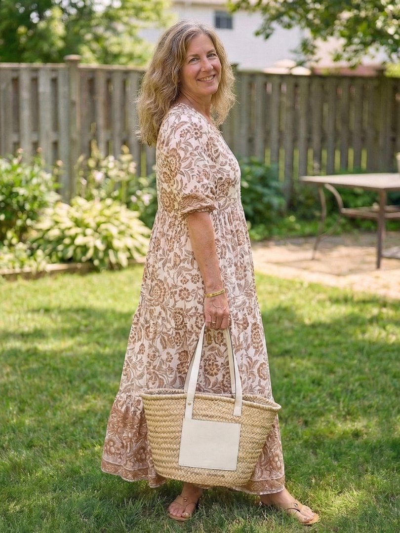 Diane – Robe midi fluide fleurie