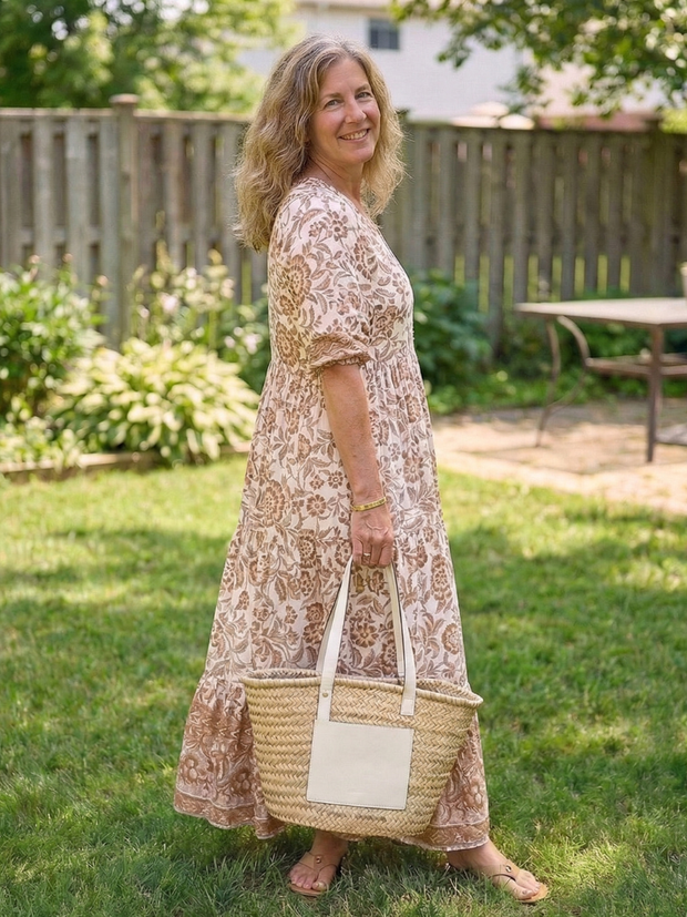Diane – Robe midi fluide fleurie