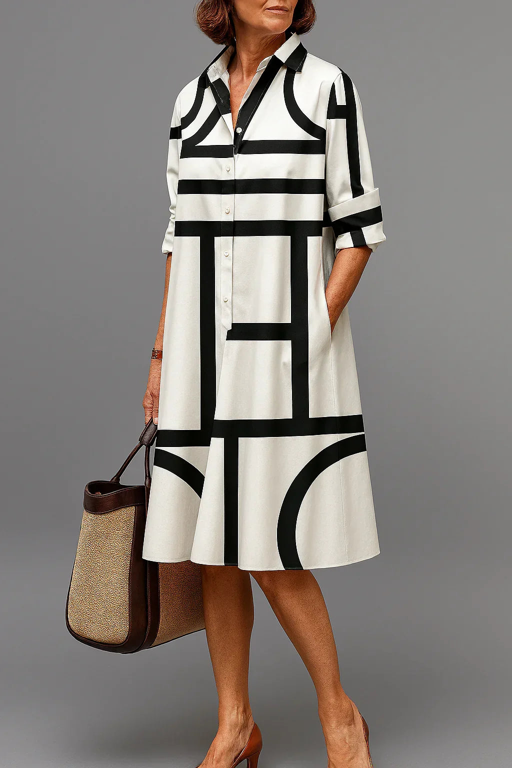 Sabrina - Élégante Robe Midi
