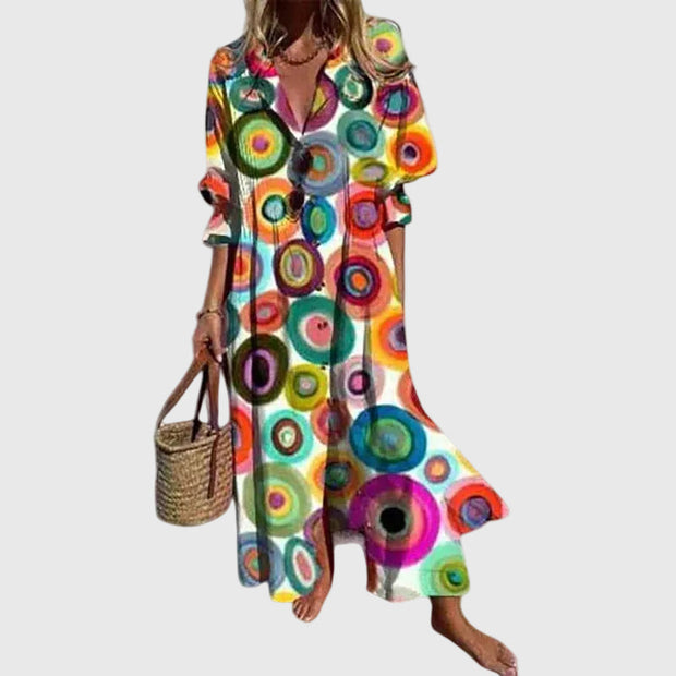 Zariah | Robe Maxi Bohémienne Élégante
