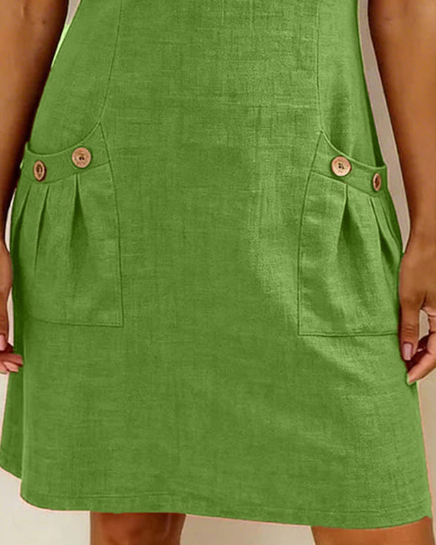 Lina | Robe en coton et lin