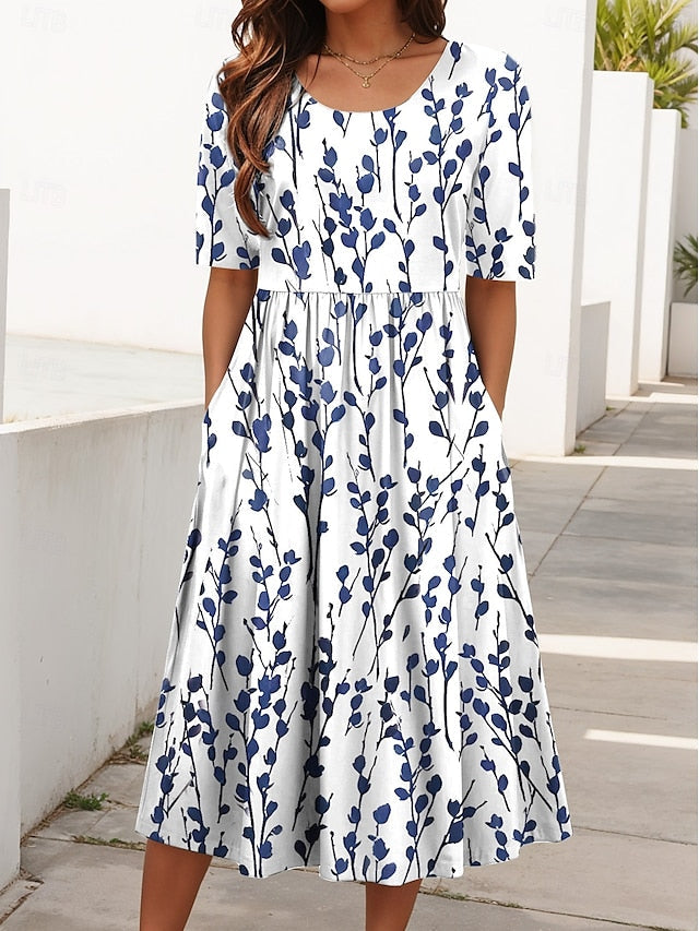 Carline – Robe midi fleurie