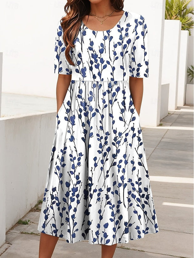 Carline – Robe midi fleurie