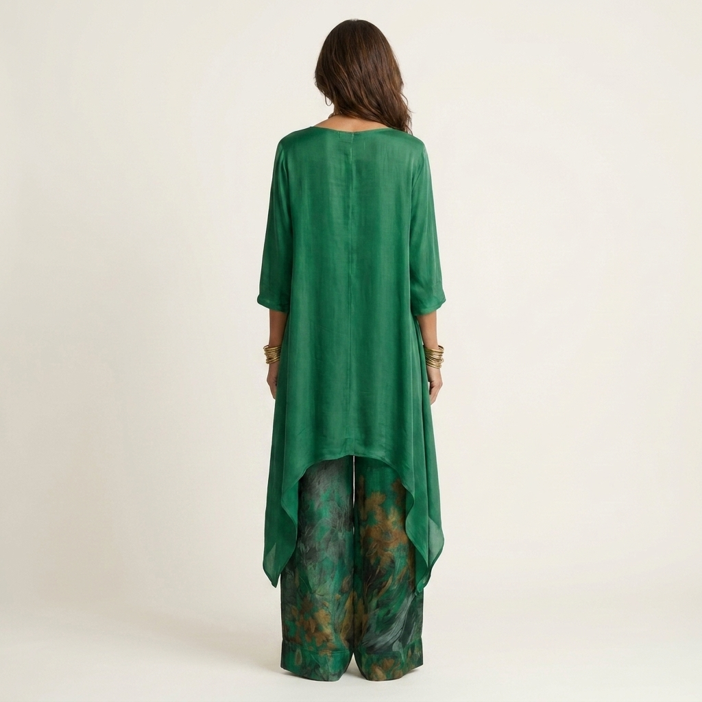 Cariola | Ensemble tunique asymétrique et pantalon large
