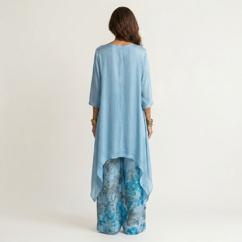 Cariola | Ensemble tunique asymétrique et pantalon large