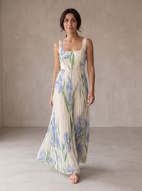 Oriah | Robe longue fleurie ligne A