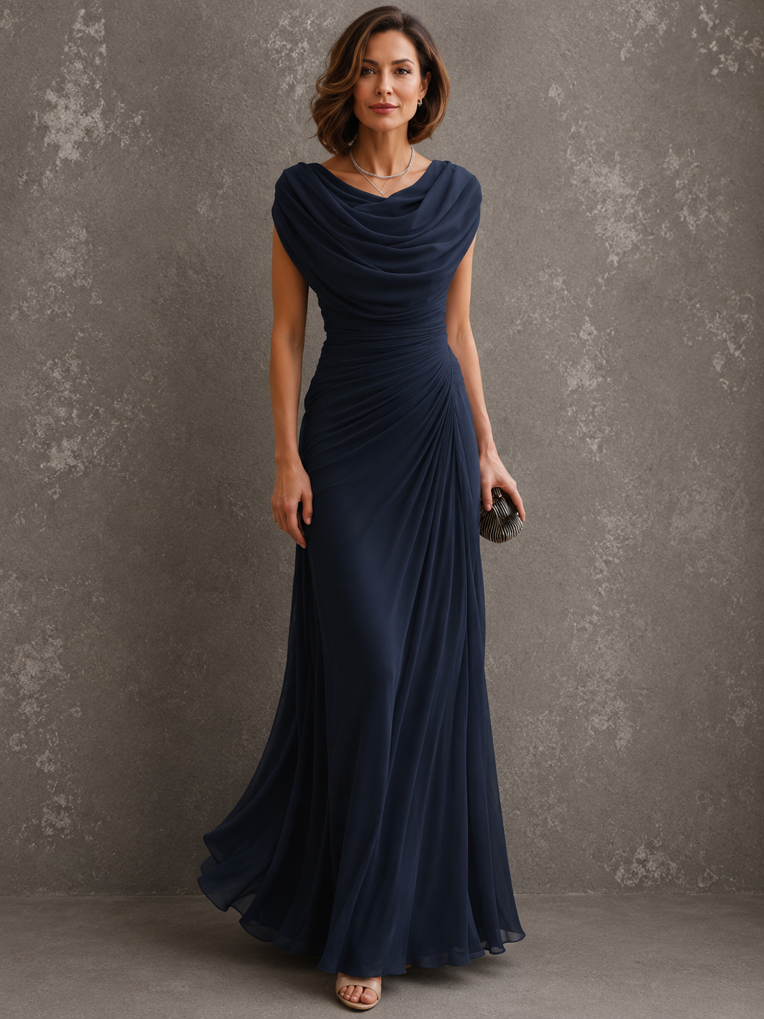 Maëlle | Robe longue drapée