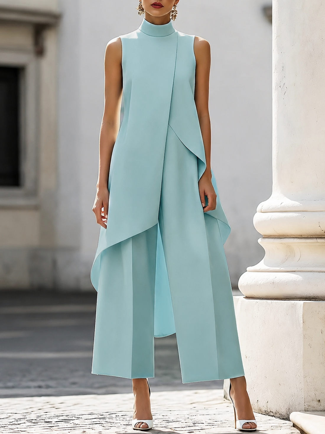 Catalina | Ensemble col montant et pantalon large