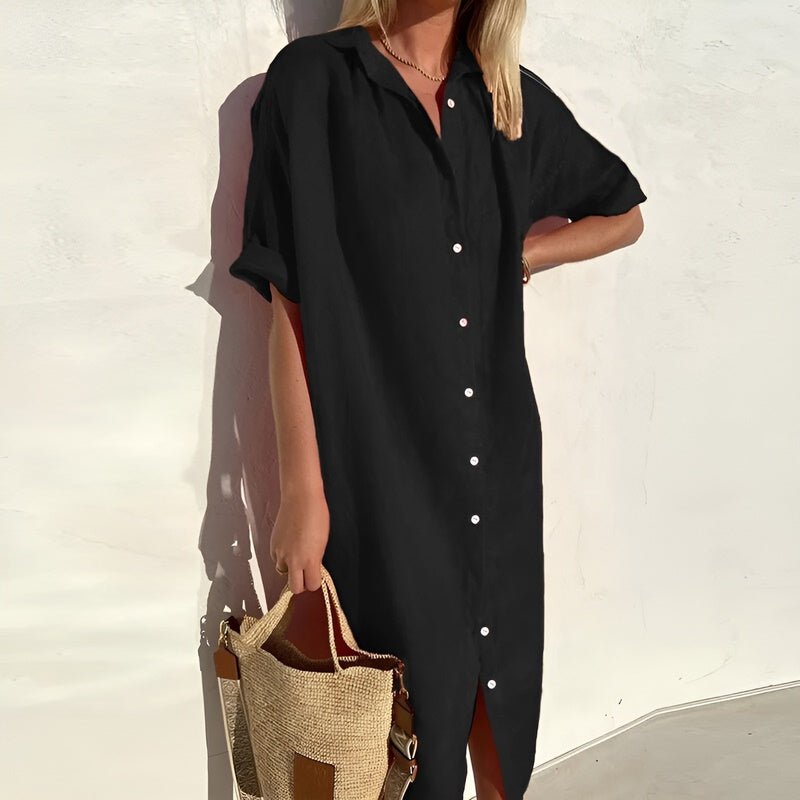 Sophie – Robe chemise d’été fluide