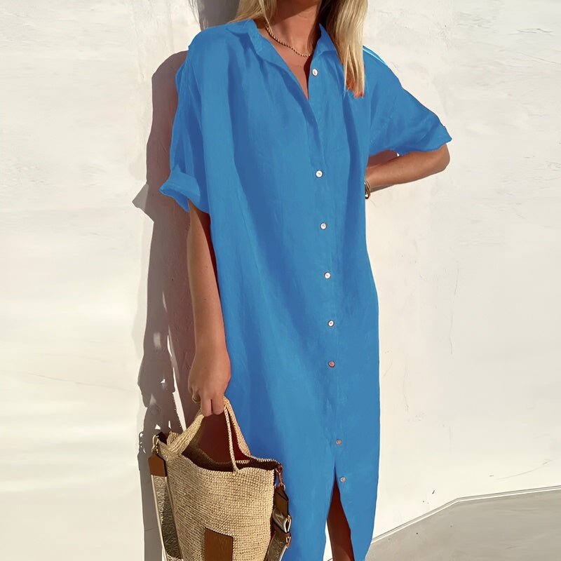 Sophie – Robe chemise d’été fluide