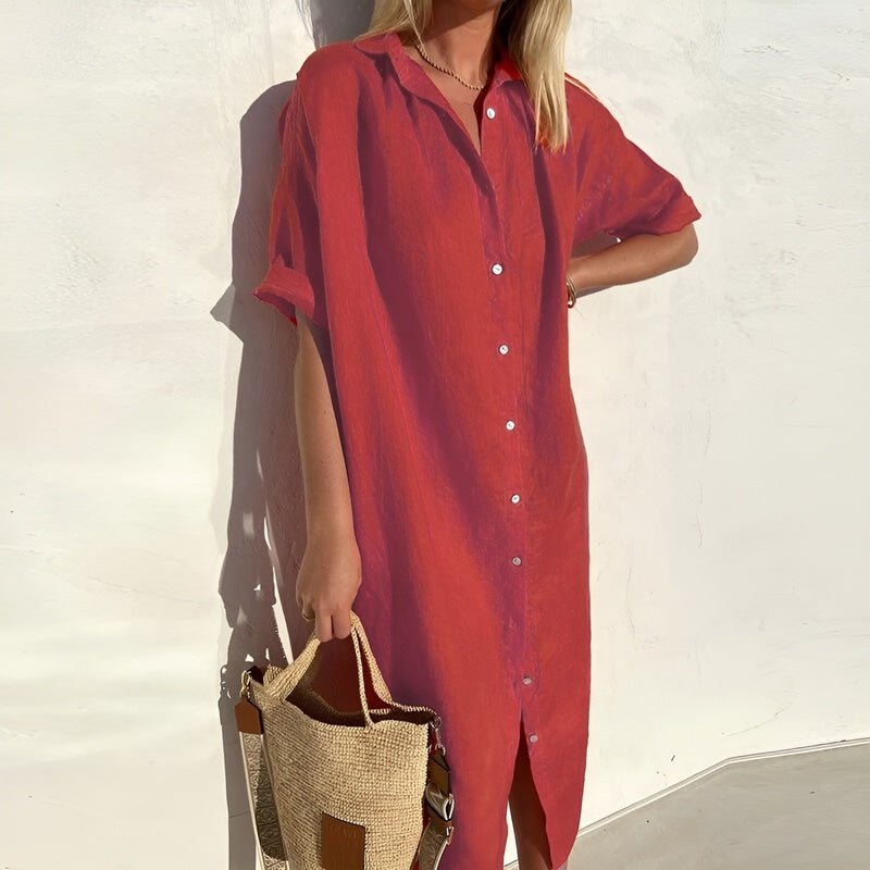 Sophie – Robe chemise d’été fluide