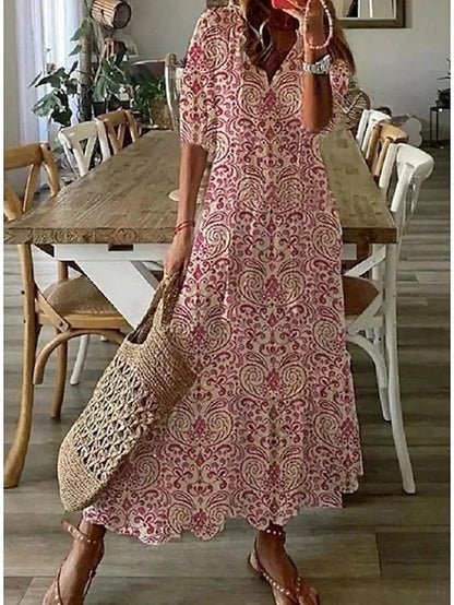 Luna | Robe Midi De Style Boho Sans Effort