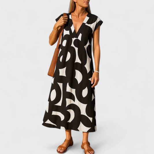 Valérie – Robe fluide col V